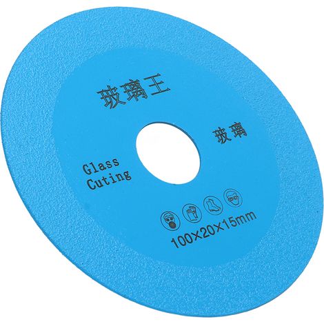 4-Zoll-Sägeblatt, dünne Hartmetall-Diamant-Trennscheibe zum Schleifen von Keramikfliesen und Glasflaschen, blau (1/5)