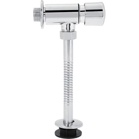 Robinet de Chasse d'eau Manuel en Alliage de Zinc pour Toilettes, Salle de Bains, Outil de Chasse d'eau à Pression Manuelle Solide, Ajustement Universel pour la Maison (1/5)