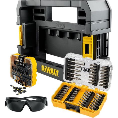 Dewalt FLEXTORQ 72 Piece Impact Screwdriver Bit Set + Tough Case TStak Caddy (1/4)