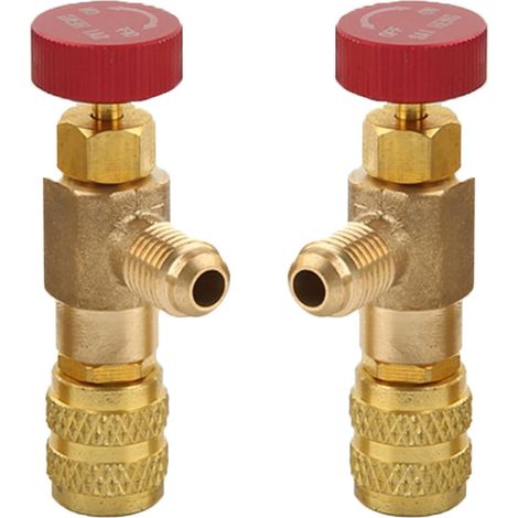 Adaptateur de soupape de sécurité pour liquide de climatisation, compatible avec les réfrigérants R410a et R22 (1/5)