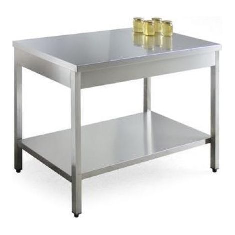 Tavolo inox da laboratorio 1200x700 mm