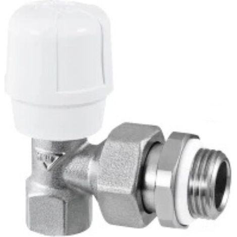 Robinet manuel pour radiateur eau chaude, équerre femelle 3/8'' (12/17) - RBM