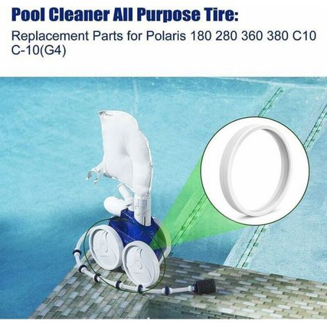 Pneus Rechange - Caoutchouc Tendre - Pour Robot Piscine Polaris 280 - 3 Pièces (1/4)