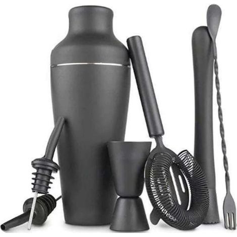 Ensemble shaker à cocktails - Noir mat - Acier inoxydable noir-Online Store (1/5)