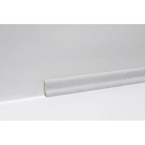 Classen Clip-Fußleiste 240 cm 40 x 20 mm weißEiche Sockelleiste