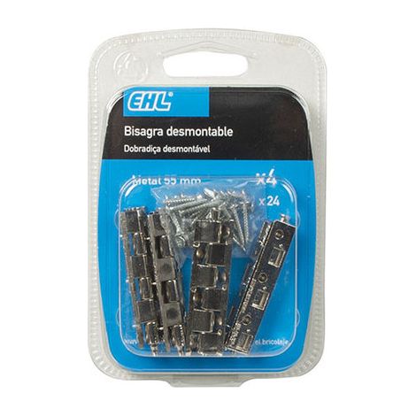 Bisagra desmontable EHL niquelada