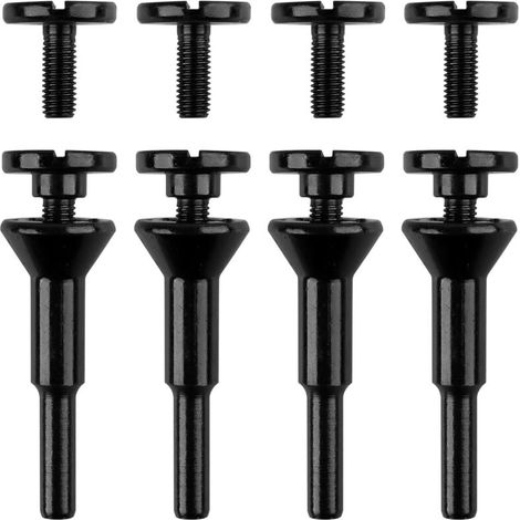 Spannfutterhalterung für Trennscheiben, 3/8"- und 1/4"-Bohrungen, 4er-Set, für Druckluftschleifer, Zubehör, Bohrer (1/4)