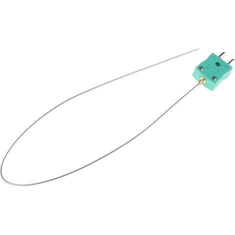 Thermocouple type K Ø 1.5mm, L 500mm, +1100°C max à Fiche mâle standard ( Prix pour 1 ) (1/2)