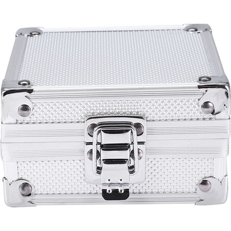 Mallette de machine à tatouer en aluminium, boîte de transport avec serrure, coffret de rangement pour équipement électronique (1/5)