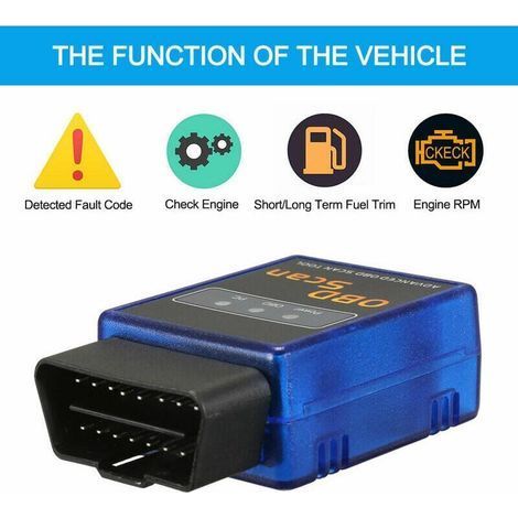ELM327 Bluetooth/Bluetooth OBD2 Bluetooth Conduite Ordinateur Testeur De Voiture V2.1 (1/4)