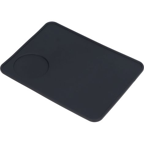 Tapis de Tassage Café Silicone Souple Noir Antidérapant Sans Odeur (1/5)