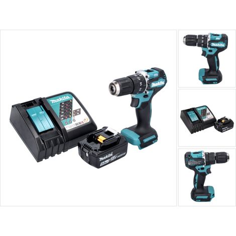 Makita DHP 487 RT1 18 V 40 Nm Brushless Cordless Drill + 1x 5.0 Ah Battery + Charger (1/5)