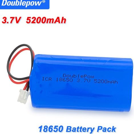 3.7V 5200mAh 1S2P 18650 lithium-ion rechargeable battery, used in CCTV cameras, etc. (1/2)