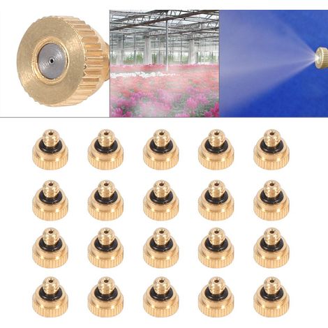 Sprühdüsen aus Messing für Kühlsysteme (0,4 mm) 10/24 UNC Garten, 20er-Packung (1/5)