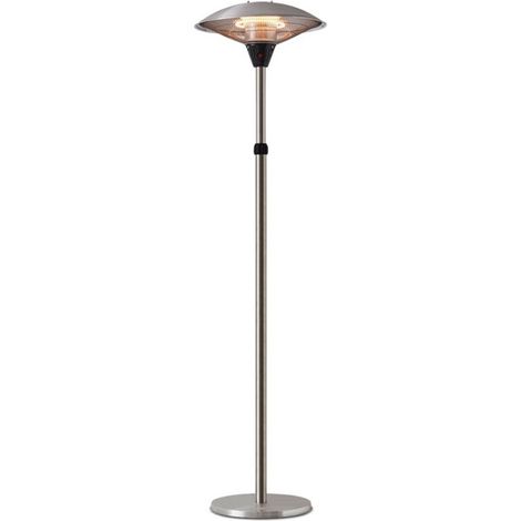 Favex – Parasol chauffant électrique infrarouge 2100W – 3 puissances réglables – Hauteur ajustable – Protection IP44 – Pour terrasses jusqu'à 8m²