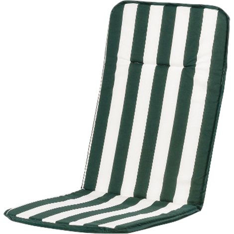Cuscino per sedie poltrone con schienale alto da esterno interno Action -  White/Green