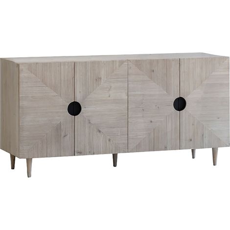 Bahut 4 portes en pin recyclé (1/4)