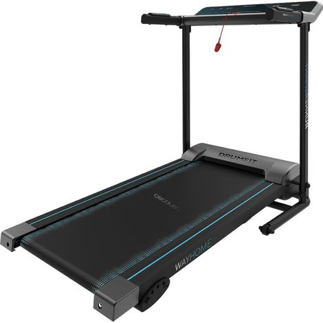 Cecotec – Tapis de course DrumFit WayHome 1000 – Vitesse max 10 km/h – Inclinaison manuelle 3 niveaux – Surface de course 100x40 cm – 12 programmes