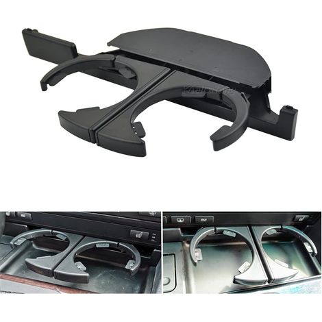1 Porte-gobelet rétractable, ABS + PC, pour console centrale, compatible Série 5 E39 1995-2003 (1/4)