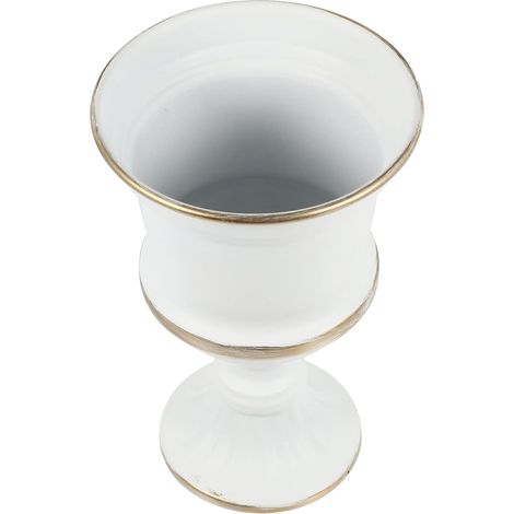 Vase en Fer Blanc pour Fleurs, Stable, Robuste, Décoratif Maison Boutique (1/5)
