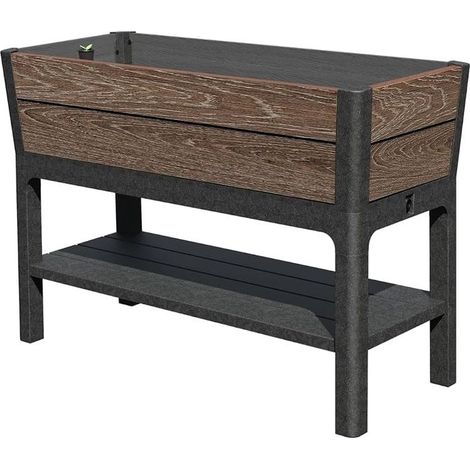KETER FIORIERA ESTERNO DECO EFFETTO NOCE CAPACITÀ 120L 113X47,5X79,8H CM (05059)