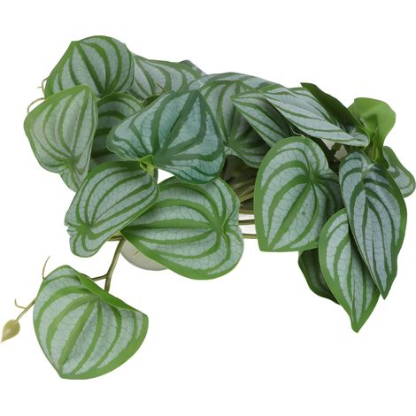 Décoration de feuilles artificielles pour reptiles, 25 cm, avec ventouse puissante, pour aquarium ou terrarium. (1/5)