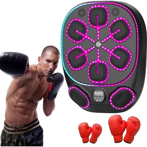 Machine de Boxe Musicale LED Bluetooth avec 9 Vitesses et Compteur (1/5)