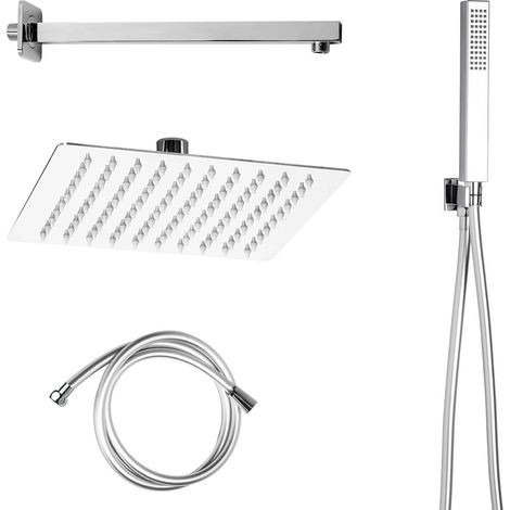 SET DOCCIA 'STARTER' quadrato - soffione 20 x 20 cm  - METAFORM