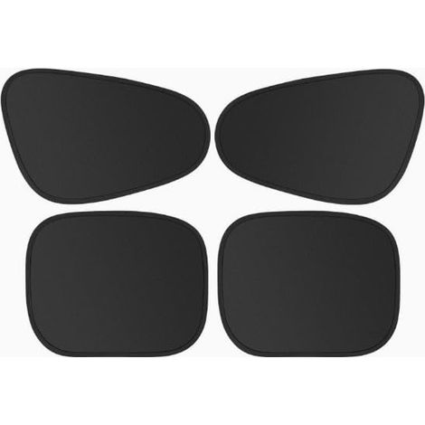 Pare-soleil de voiture à adsorption électrostatique, lot de 4 rideaux d'intimité, pare-soleil pour bébé, protection solaire 100 % occultante pour voiture, camping, sieste, sommeil, allaitement, change