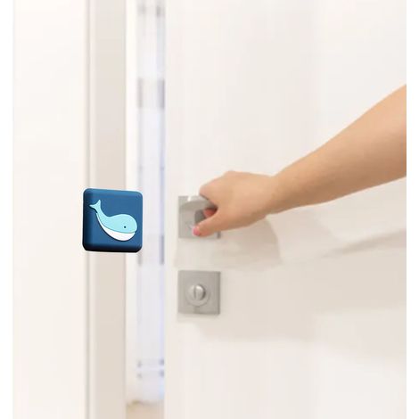 Amortisseur de porte cartonné en silicone anti-collision, modèle Whale, adhésif, épais, silencieux pour réfrigérateur et meubles (1/5)