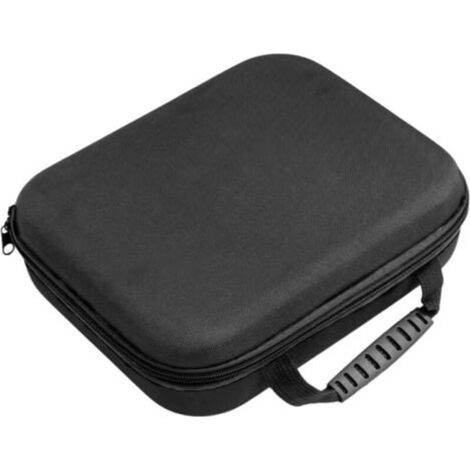 27x22x7cm Pochette à outils en tissu Organiseur vide avec fermeture éclair Sac de transport réutilisable avec fermeture éclair Housse de protection extérieure Noir S (1/2)