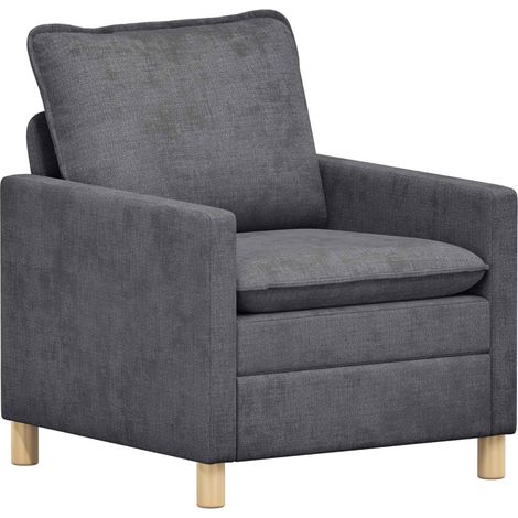 Divano Grigio Scuro 76 x 81 x 87,5 cm Poliestere vidaXL (1/5)