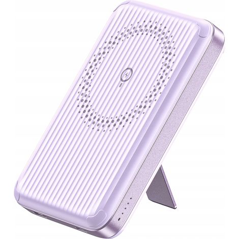 INNOSTYLE POWERSWITCH POWERBANK A INDUZIONE RAPIDA PER CASSAFORTE MAGSAFE 10000MAH CON SUPPORTO VIOLA