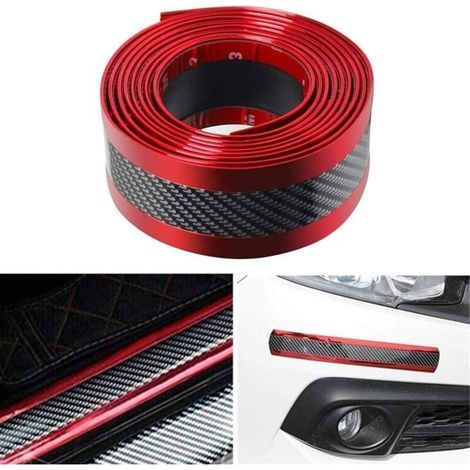 Bandes de protection universelles pour seuils de porte, autocollants pour SUV, camions, protection d'entrée de porte, 5 x 300 cm, rouge (1/3)