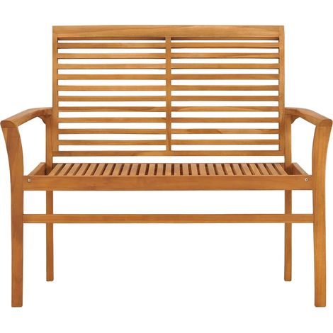 Maison Exclusive - Banco de jardín madera maciza de teca 112 cm (1/5)