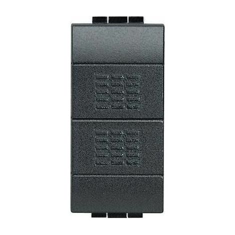 L4037 Botón doble (1 para Sí) + (1 para No) Antracita Livinglight