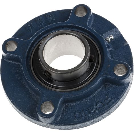 Roulement RS PRO, diam int 50mm, 4 trous de fixations en Fonte ( Prix pour 1 ) (1/2)