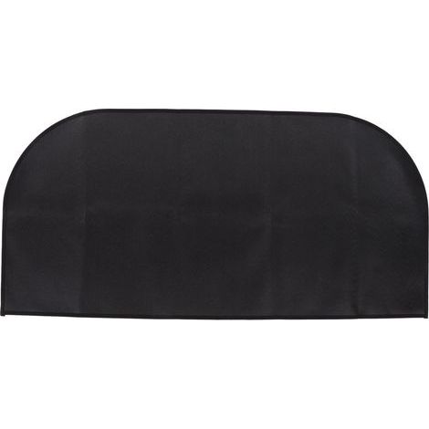 Insulated, fire-retardant, heat-resistant, and foldable fire pit mat, for use under the grill in fireplaces, camping, and outdoors, black, 50 x 100 cm / 19.7 x 39.4 inches (1/5)