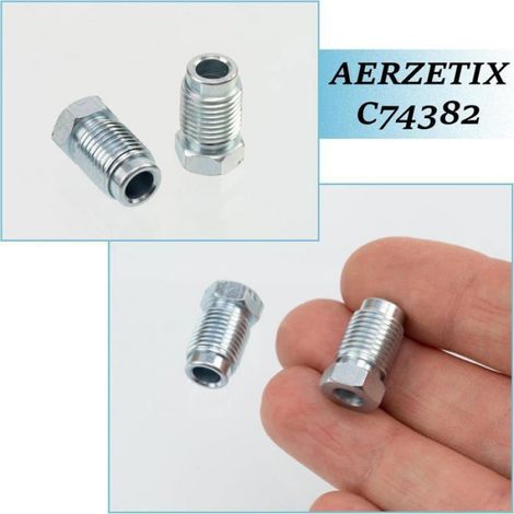 Écrou Raccord Mâle - M10x1 - Pour Tuyau De Frein - Diamètre Intérieur 5 mm - Lot De 2 (1/5)