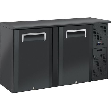 Arrière bar réfrigéré 2 portes pleines - 242 litres - L 1 460 x P 515 x H 860 mm - 224 W / 230 V - Casselin