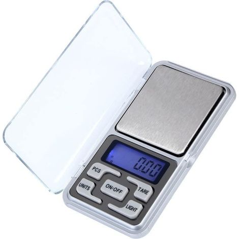 Balance de poche numérique portable, mini 200 g/0,01 g, petite avec comptage des unités, pour la cuisine, pesée en grammes et en onces, AQUAFORGE (1/5)