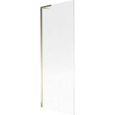 Paroi de baignoire à 1 volet Mexen Next L 70 x 150 cm, rayures, or - 895-070-000-03-09-50 (1/5)