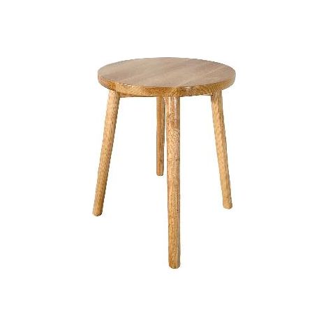 ANDREA HOUSE MU75046 Taburete Madera Roble Ø33X45Cm - ref: MU75046