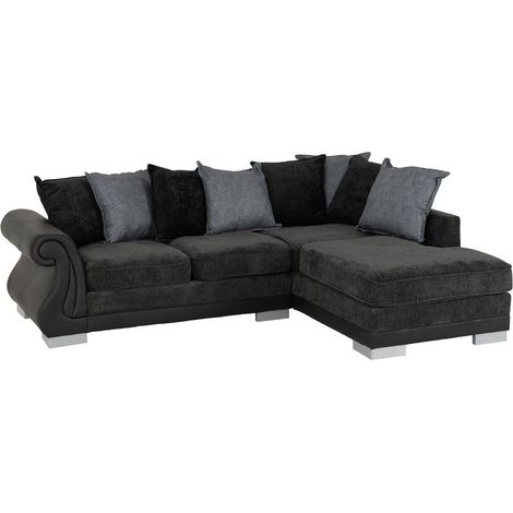 Elsa Corner Sofa - L177 x W88 x H234 cm - Dark Grey