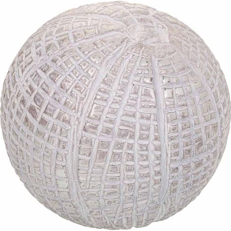 Bola decoración de poliresina blanca 8x8x8 (1/5)