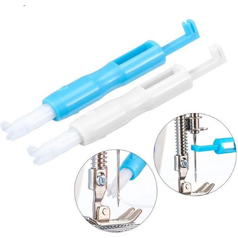 lot De 6 Enfile-aiguilles Pour Machine Coudre Bleu Blanc (1/5)