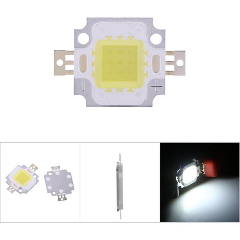10 Stück 10W LED SMD-Chip COB DC 9-10V für Lampen, Flutlicht, Glühbirnen, Hochleistungs-Kaltweiß (1/5)