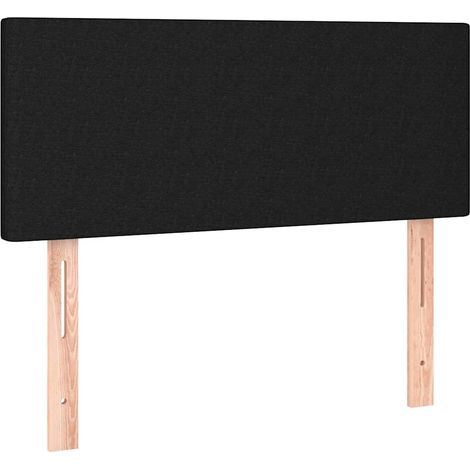Tête de Lit Armoire de Tête de Lit - Noir 100x5x78/88 cm Tissu fr24065 (1/5)