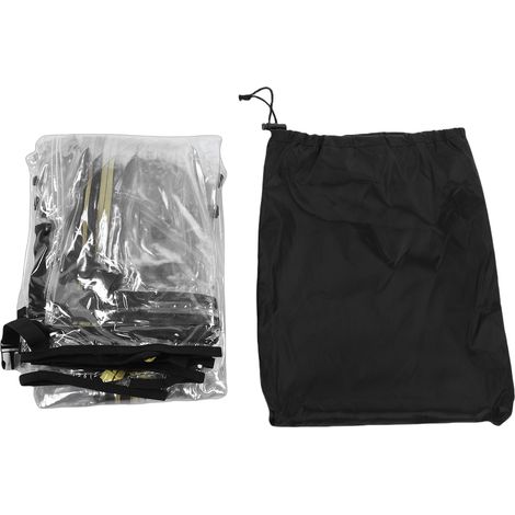 Couverture de chariot élévateur tous temps avec bandes réfléchissantes, boîtier de protection Transparent en PVC résistant à l'eau, à la pluie, au soleil et à la poussière (1/5)