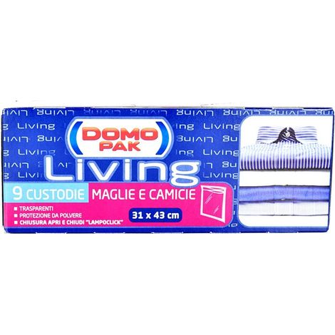 Custodia bioclimática para maglies y camisas con cierre Lampoclick 31 x 43 cm 9 piezas
